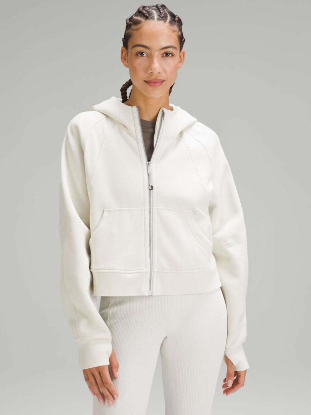 Lululemon Scuba Oversized Full Zip Hoodie Bone XL/XXL